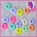 Acrylic beads, jewelry findings loose beads handmade beaded necklace round hole flower shape for children mixed colors